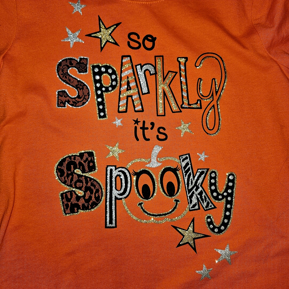 Halloween Tee with Sparkly Design Girls Size XL 14-16 - Picture 11 of 14